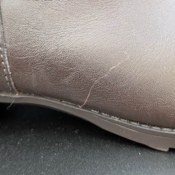 Lauren Ralph Lauren Savion Boots Womens 8 Brown Leather Tall Side Zip Equestrian - Picture 4 of 16